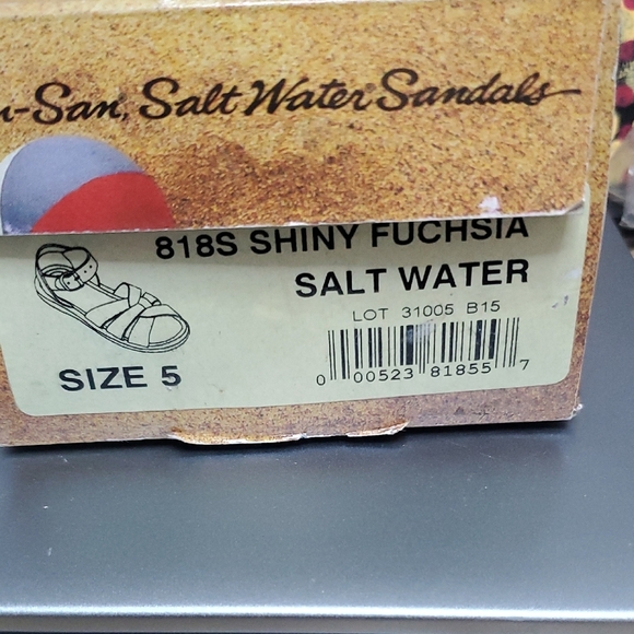 Salt Water Sandals by Hoy Pink Fushia Sandals - Picture 8 of 8